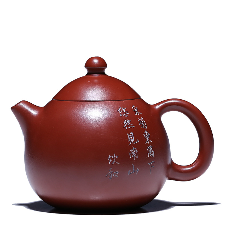 Leopard lam, authentic yixing are it by the manual undressed ore dahongpao dragon egg teapot a undertakes the teapot