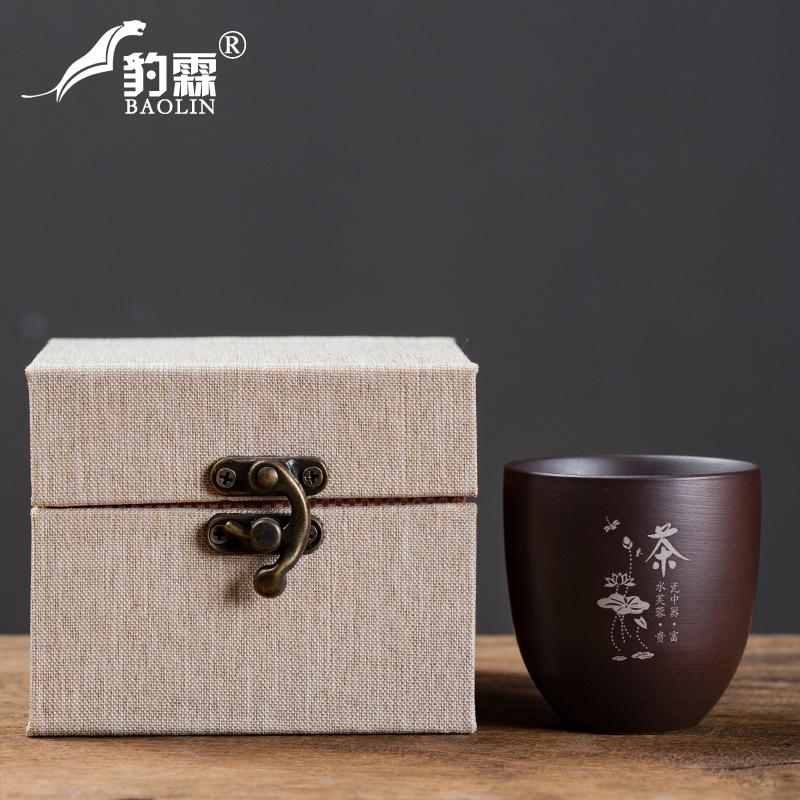 Leopard lam, ceramic keller cup firewood masters cup home a single tea firewood, individual cup of tea cup tea products