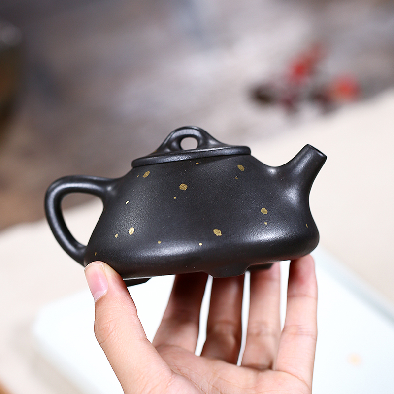 Leopard lam, yixing famous quality goods are it to pure manual kung fu tea set teapot best xi shi pot of the teapot