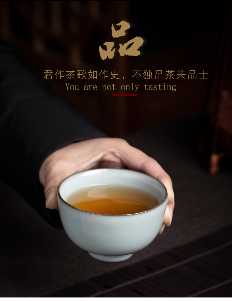 Clock home up tasting level sample tea cup ceramics jingdezhen guanyao master kung fu tea set on a cup of tea cups