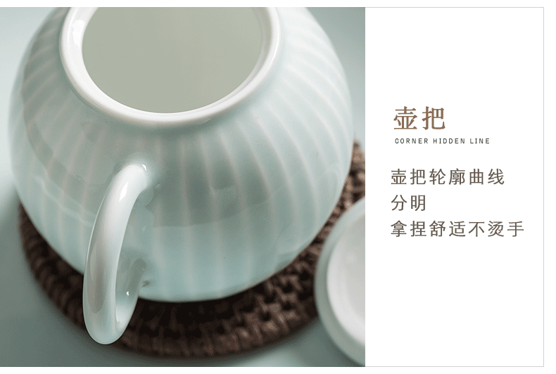 Clock home famous kung fu tea set all hand teapot jingdezhen ceramics up household xi shi pot of single pot of tea