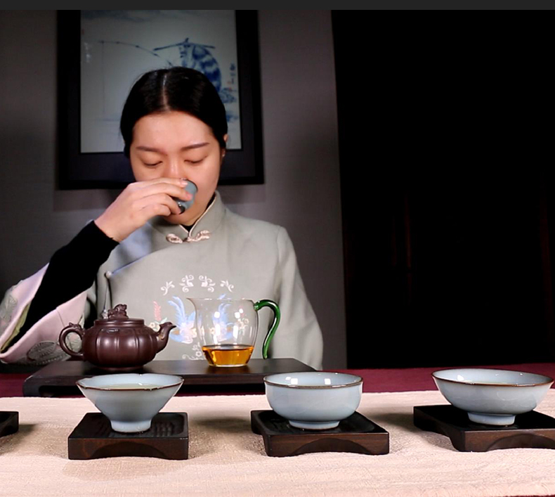 Clock home up tasting level sample tea cup ceramics jingdezhen guanyao master kung fu tea set on a cup of tea cups