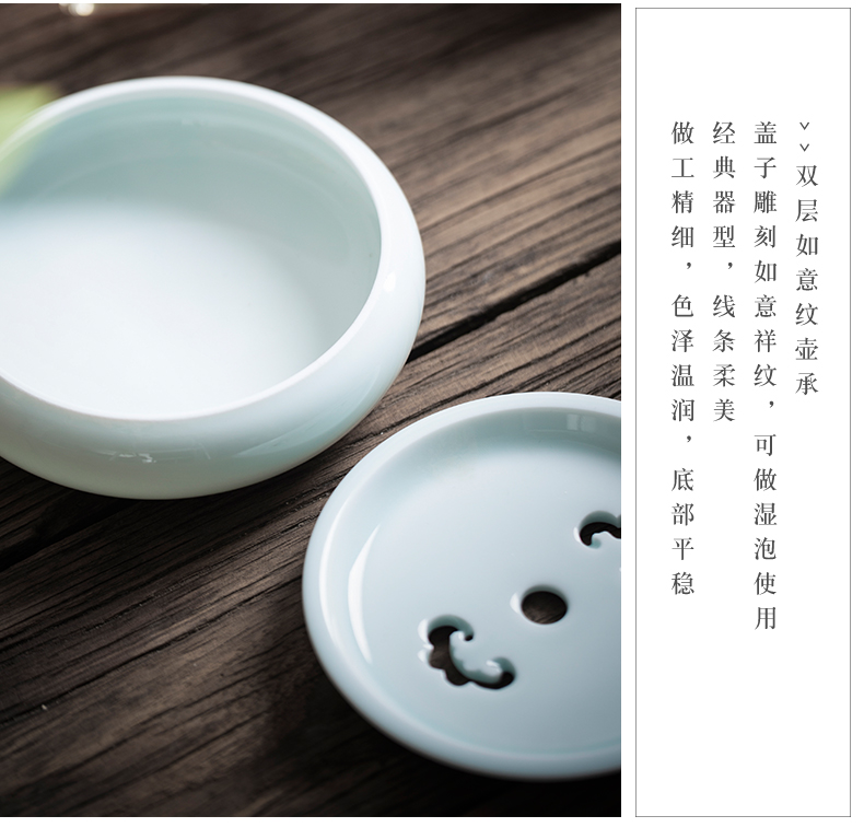 Clock home up ceramic pallet kunfu tea home snacks for pot bearing reservoir type dry tea set tea service parts