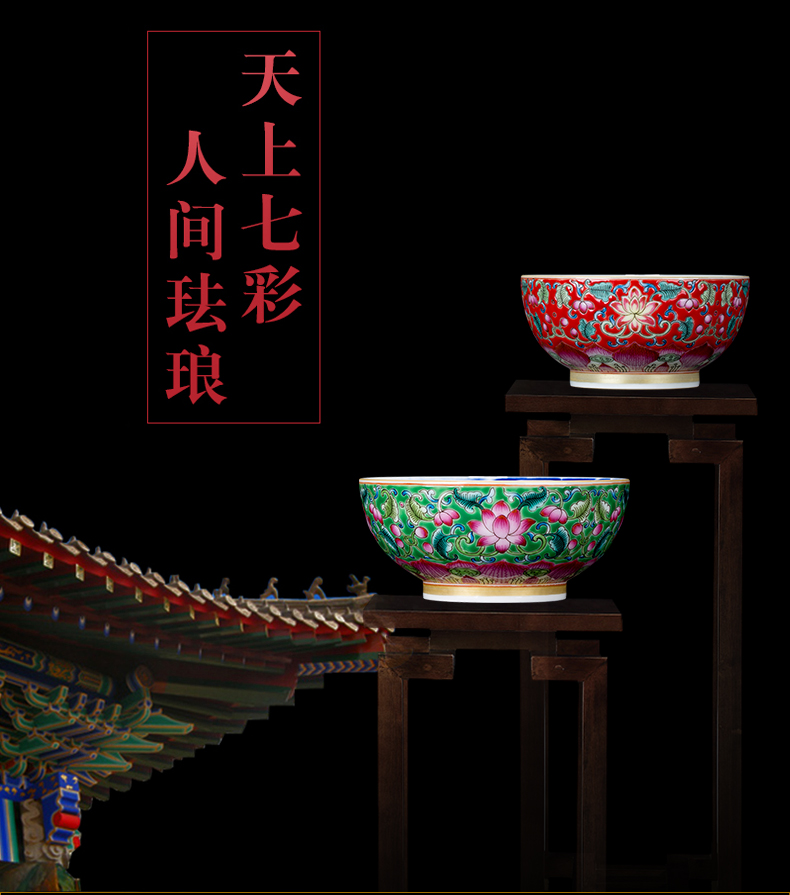 Clock home up with porcelain enamel color hand - made teacup sample tea cup kung fu master cup single CPU triangle flowers pattern circle mackerel bowl