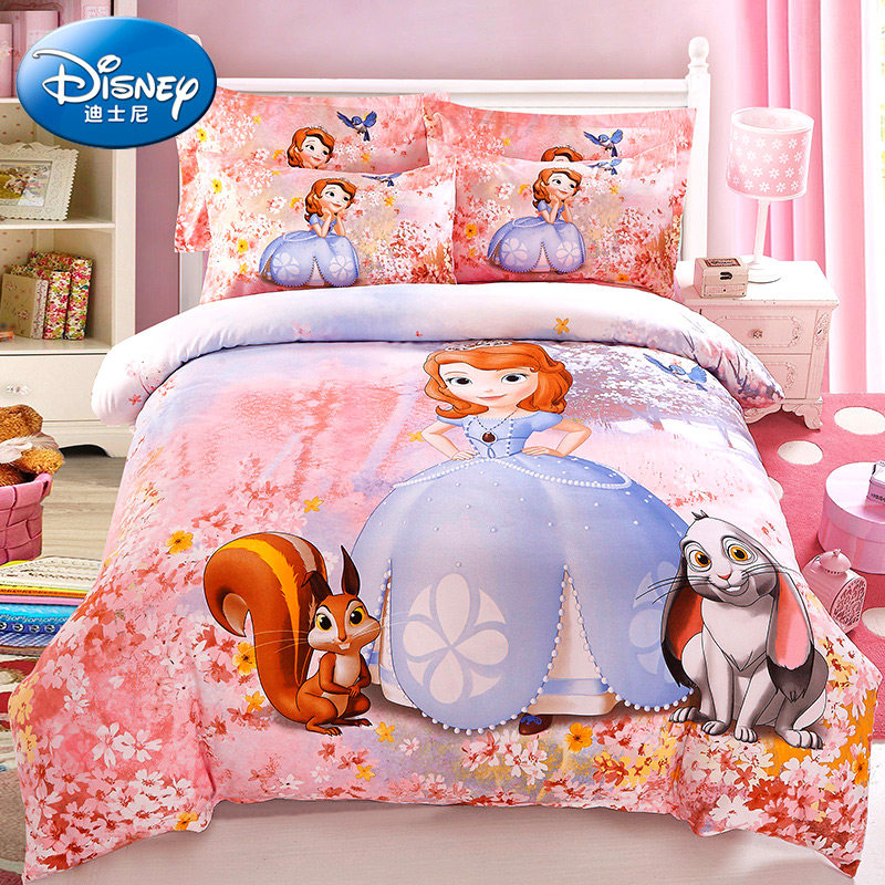 Disney 迪士尼 儿童床上用品 三/四件套 1~1.8米 天猫优惠券折后￥119~148包邮 男女童多款可选