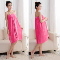 Bath towel can be worn female adult bath skirt is softer than pure cotton super absorbent thickened sexy and changeable tube top cute
