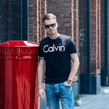 Calvin Klein Jeans American подлинный CK New Bo Siu Xia Xiu Мужская хлопчатобумажная тройка
