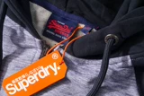 Superdry Демисезонная классическая приталенная толстовка с капюшоном, (в наличии на складе)