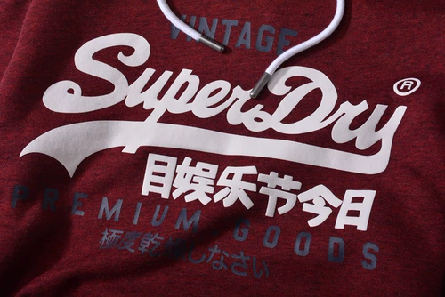Superdry Superdry, демисезонная модная утепленная толстовка, толстовка с капюшоном, увеличенная толщина