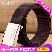 ZSJAY chiến thuật chim đàn ông đai vải nylon vành đai chiến thuật nam vành đai với vành đai dày ZS-K4 - Thắt lưng