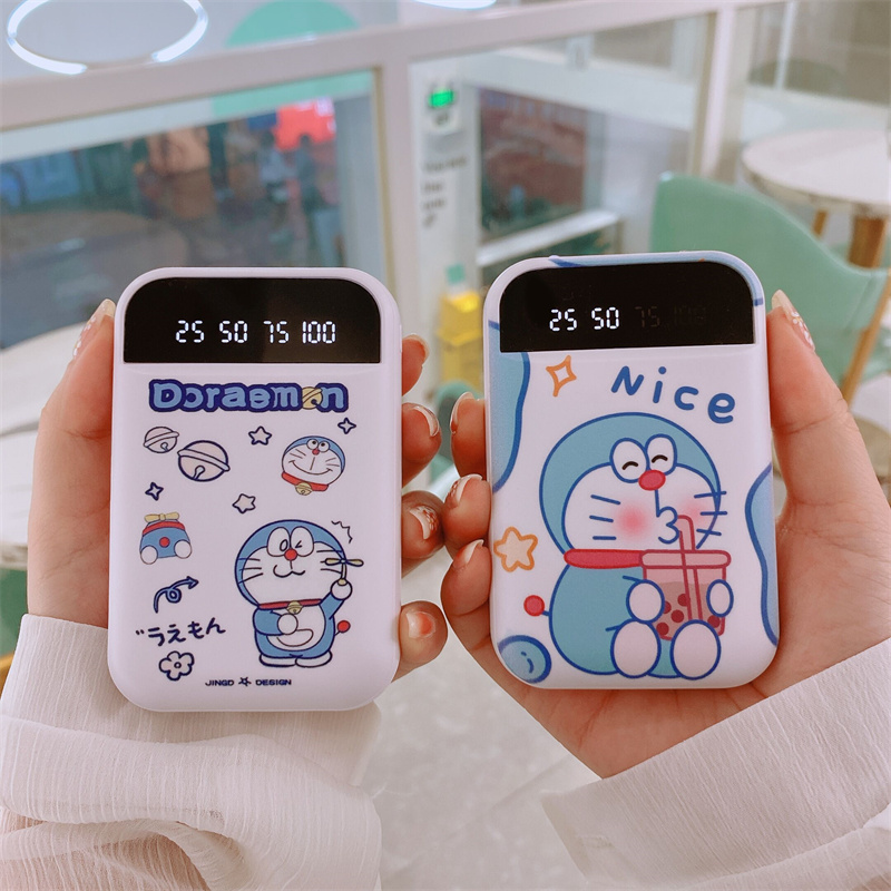 Bring your own line mobile charging ultra-thin large capacity small portable 20000 mAh fast charging three all-in-one action power Meng