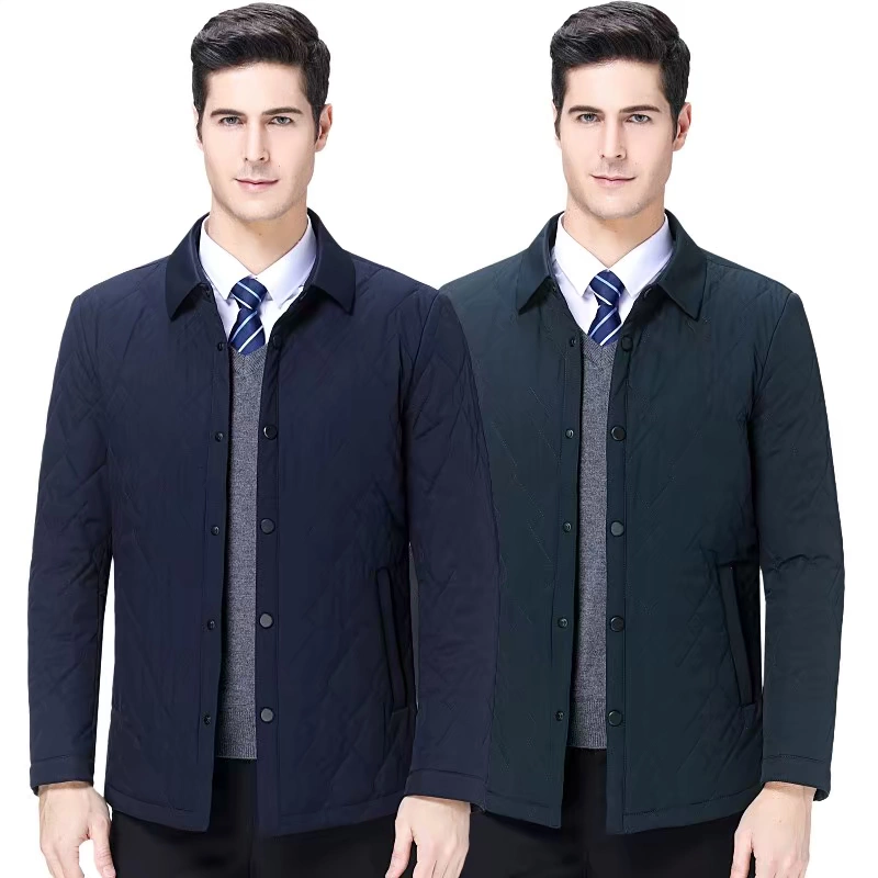 Thương hiệu mới quần áo mùa đông cộng với áo khoác cotton ấm áp áo khoác nam mỏng nhẹ và mỏng manh áo khoác nam giới trung niên áo khoác dày bông - Áo vest cotton