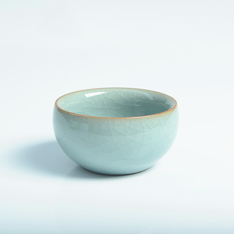 Longquan Celadon Kung Fu Teacup Chén gốm Cup Kung Fu Bộ tách trà đơn Cốc rượu thủy tinh 盏 bộ ấm trà đẹp giá rẻ