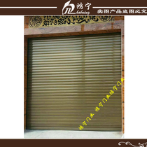 Aluminum alloy 1 5mm electric garage door double-layer silent roll gate automatic remote control roll shutter door