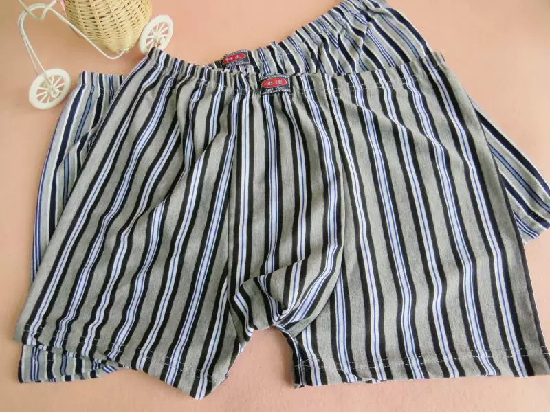 Kích thước lớn người đàn ông lỏng lẻo của cotton boxer cao eo đồ lót chất béo thoáng khí trung và cũ tuổi bốn đầu daddy quần short