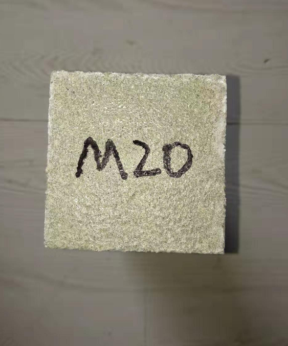 The M20 mortar sends the test block to the test