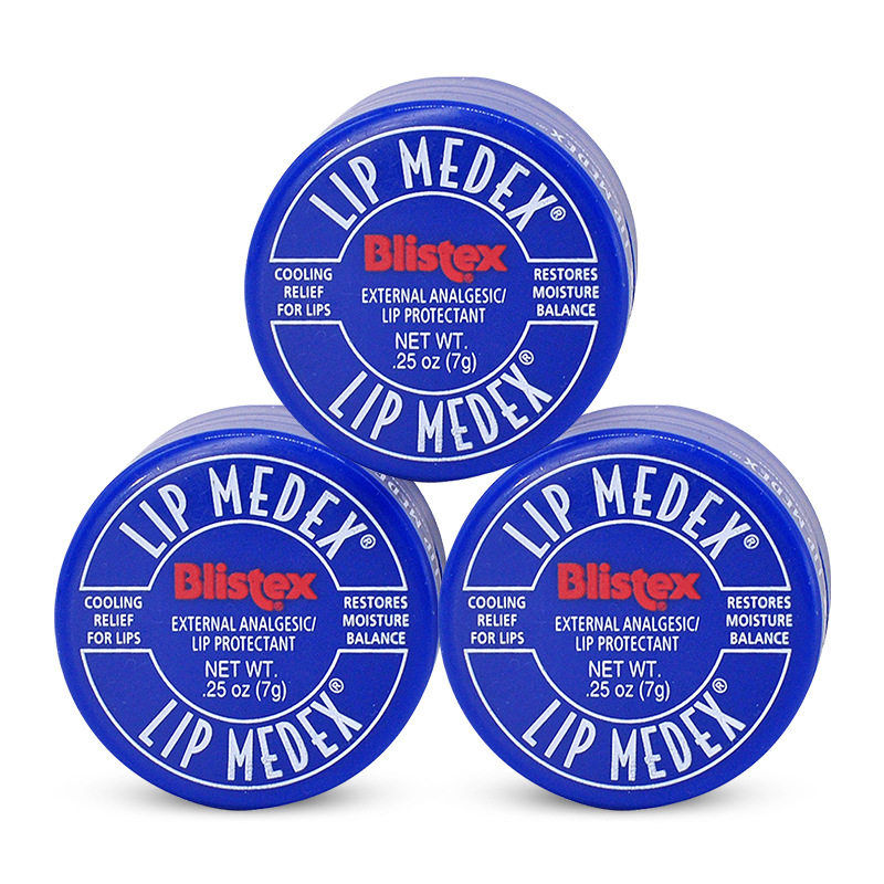 U.S. Blistex bilip small blue can lip balm moisturizing moisturizing hydrating repair small white tube lip protection film children