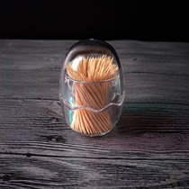 High-grade acrylic toothpick box Toothpick tube Jiabao creative cute eggshell-shaped transparent small storage box 