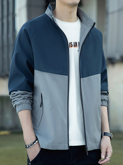 春秋款外套男士冲锋衣秋装风衣夹克秋天痞帅运动潮牌高级秋季男装