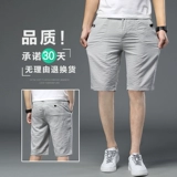 Летние тонкие шелковые шорты для отдыха, штаны, спортивная пляжная летняя одежда, из хлопка и льна