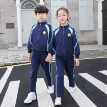 Primary school uniforms Spring and autumn clothes new 2020 pure cotton sports Three sets of children class children class clothes teachers kindergarten garden clothes