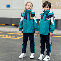 Primary school uniforms Autumn winter suit new 2020 thickened submachine clothes Three sets of children class children class kindergarten garden clothes