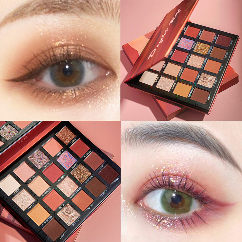 Shake Soundnet Red Eye Shadow Discs of Superfire Pearls Parity Students Pearls Waterproof Sequins Earth Color Affordable small crowdsourced