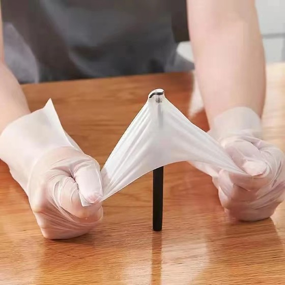 500只一次性手套家用加厚耐用TPE食品级家用餐饮防护烘焙食物手套