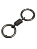 Spring-Loaded Premium Double-Ring Keychain, New Style Ring-Shaped Waist Pendant, Universal for Electric Vehicles, Unisex Keychain
