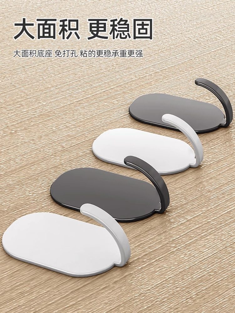 Strong Adhesive Hooks, No Drilling Required, for Kitchen, Bathroom, Wall, Behind Door, Traceless Adhesive Hooks, Clothes Hangers, Stainless Steel Hooks