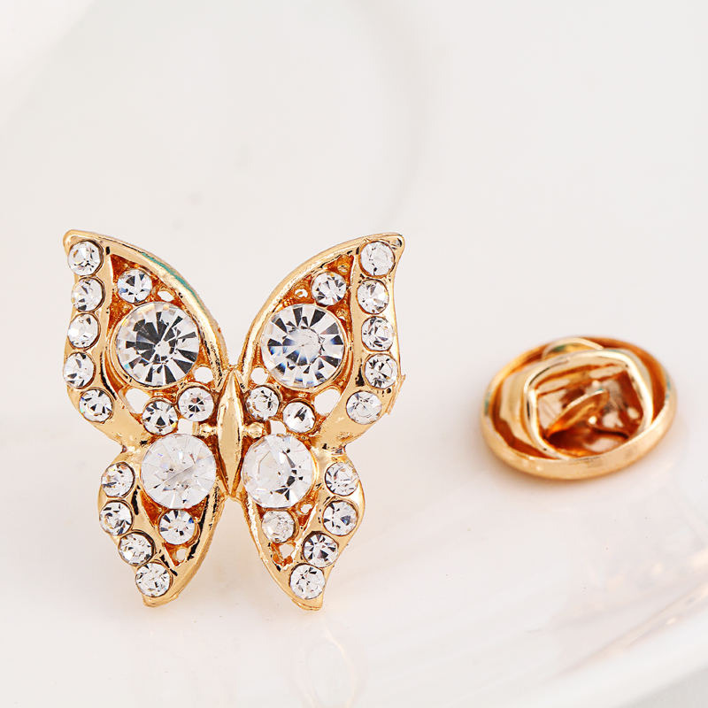 Bốn lá cỏ ba lá nơ pha lê cổ áo pin cổ áo phù hợp với cổ áo clip cổ áo trâm cài khăn lụa nữ khóa pin trâm cài áo