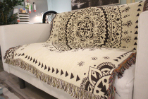Foreign trade exports Nordic India Mandela tapestry Geometric decorative blanket Leisure blanket Cotton National storm Simia