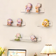 Transparent acrylic punch-free rack kitchen bathroom partition storage rack wall hanging storage rack