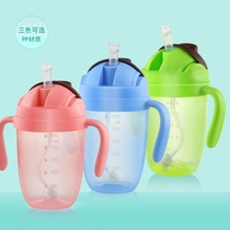 Soren childrens water cup Drop-proof kindergarten baby leak-proof choke straw cup Gravity ball baby drinking cup