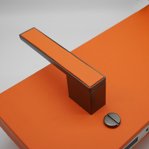  Minimalist door lock Narrow frame one-piece lock Modern minimalist door lock ecological door veneer wood veneer ultra-quiet magnetic lock