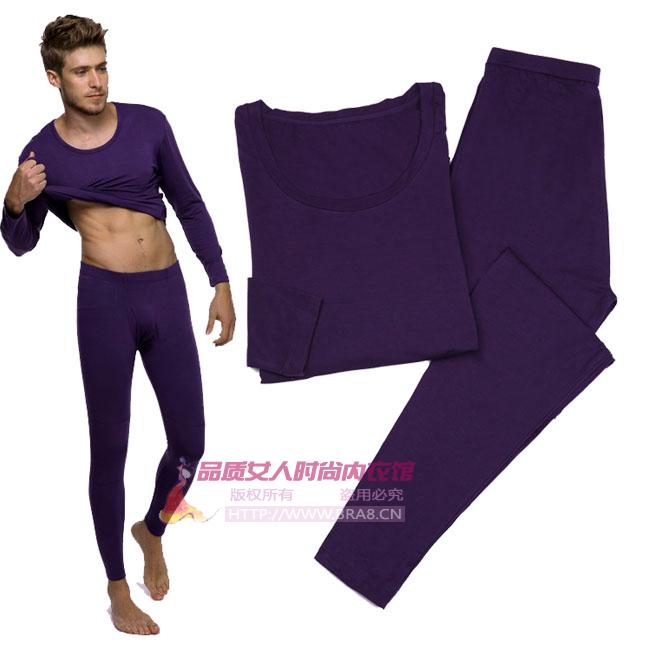 Mùa thu và mùa đông cộng với chất béo cotton lớn phương thức V-cổ mỏng phần đồ lót nhiệt quần mùa thu quần dài set 6xl chất béo 200 kg thời trang đồ bộ