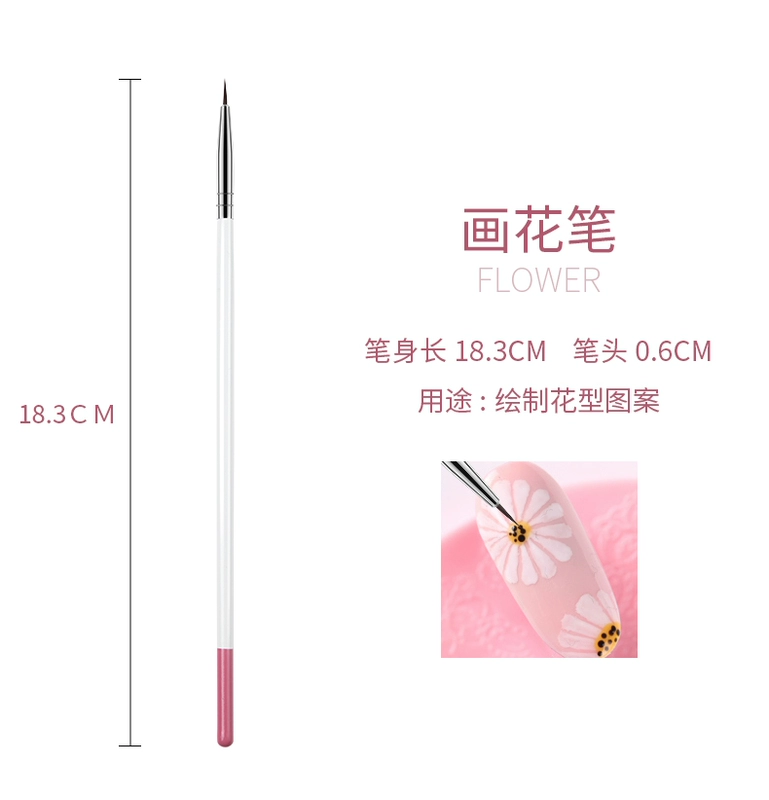 Nail Brush Tool Set Painted Pen Bút trị liệu Bút kéo Pen Point Drill Stroke Pen Gradient Pen 12 Full Set bộ dụng cụ làm nail