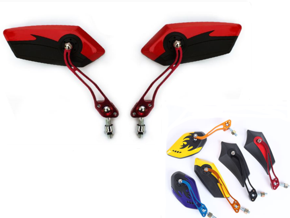 Electric car rear mirror general flame reflective electric vehicle decorated cool locomotive pedal rear mirror