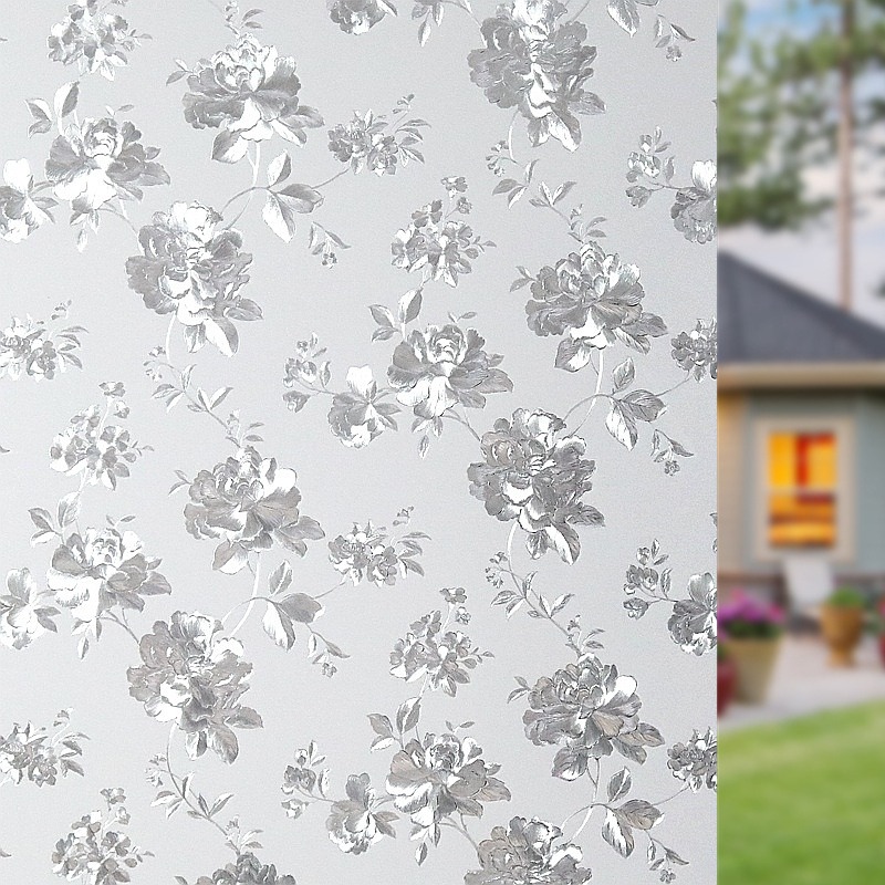 Glue-free window frosted glass sticker transparent opaque anti-light toilet bathroom home peeking window paper