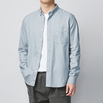 Murmacker Lyocell Tian silk cotton long sleeve shirt mens summer thin casual wrinkle-resistant solid color shirt coat tide