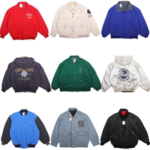 Old vintage Harajuku Street Hip Hop Loose Fan Jacket Embroidered Coats Men and Women F11