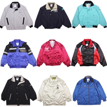 Old vintage Harajuku Street Loose Print Contrast Color Pair Jacket Baseball Suit Thin Men and Women F13