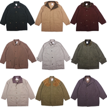 Old vintage Harajuku Street tooling vintage multi-pocket loose jacket medium long coat men and women F65