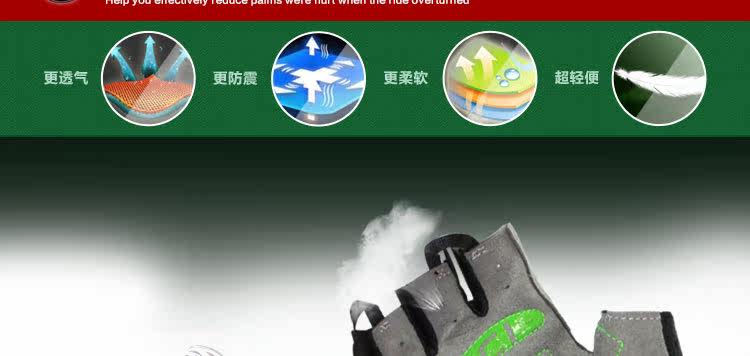 Gants de cyclisme mixte LANDON - Ref 2239019 Image 8