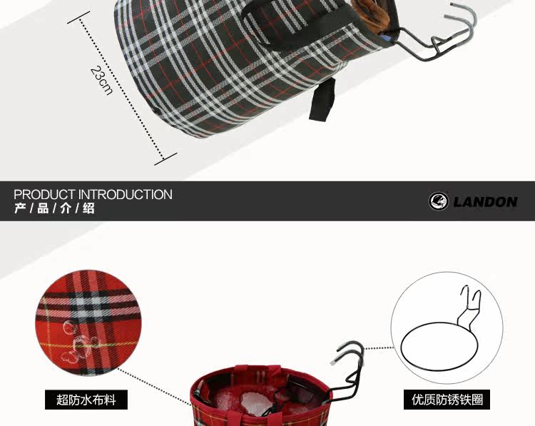 Panier pour vélo LANDON en toile - Ref 2257854 Image 9