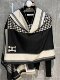 Letter Scarf for Women 2025 New Winter High-End Style, Suitable for Pairing with Coats, Warm Neck Scarf, Faux Cashmere Black Shawl, Dual-Use