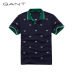 GANT Gantt nam mỏng dài tay T-Shirt Henry cổ áo thời trang thoải mái in polo shirt 222407 Áo phông dài