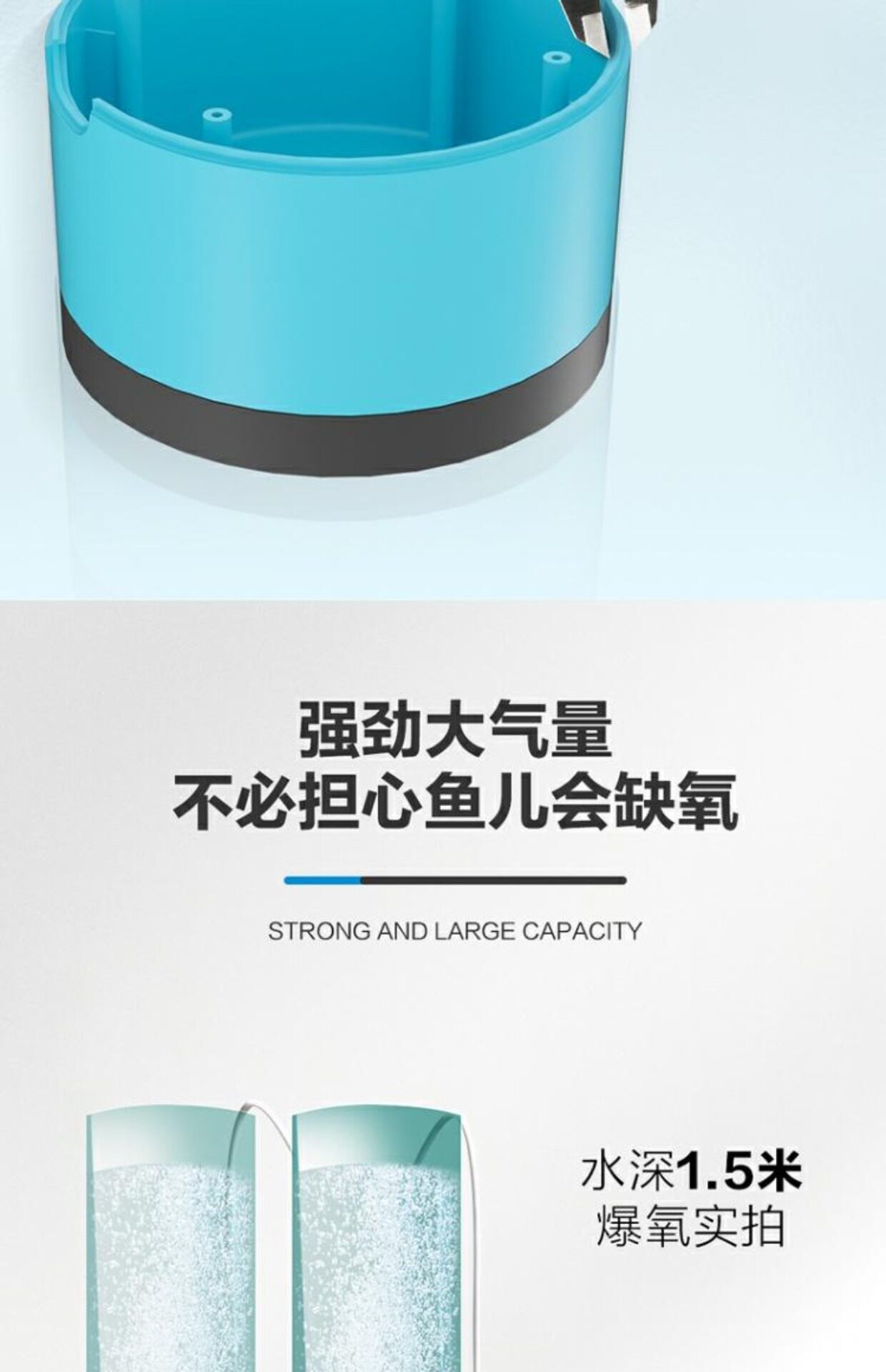 Насос для аквариума 创宁鱼缸氧气泵超静音小型家用增氧泵养鱼打氧增氧机卖鱼用充氧泵 Chong Ning