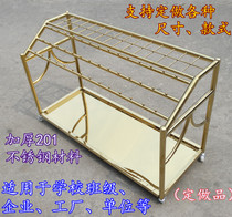 Customized enterprise unit large umbrella stand stainless steel hanging umbrella stand custom school umbrella rack factory umbrella bucket