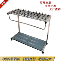 Lobby umbrella stand shopping mall supermarket with lock 36 head put umbrella stand stainless steel floor standing umbrella Shelf Large